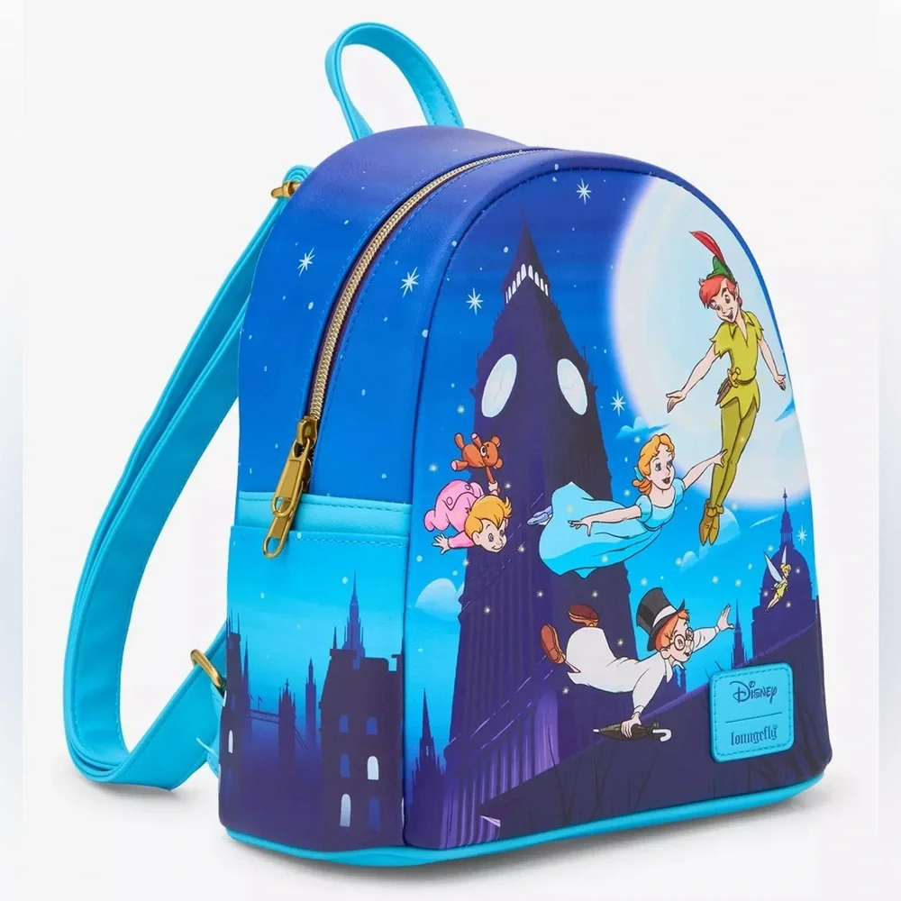 Loungefly Disney Peter Pan Night Flight Mini Backpack NWT